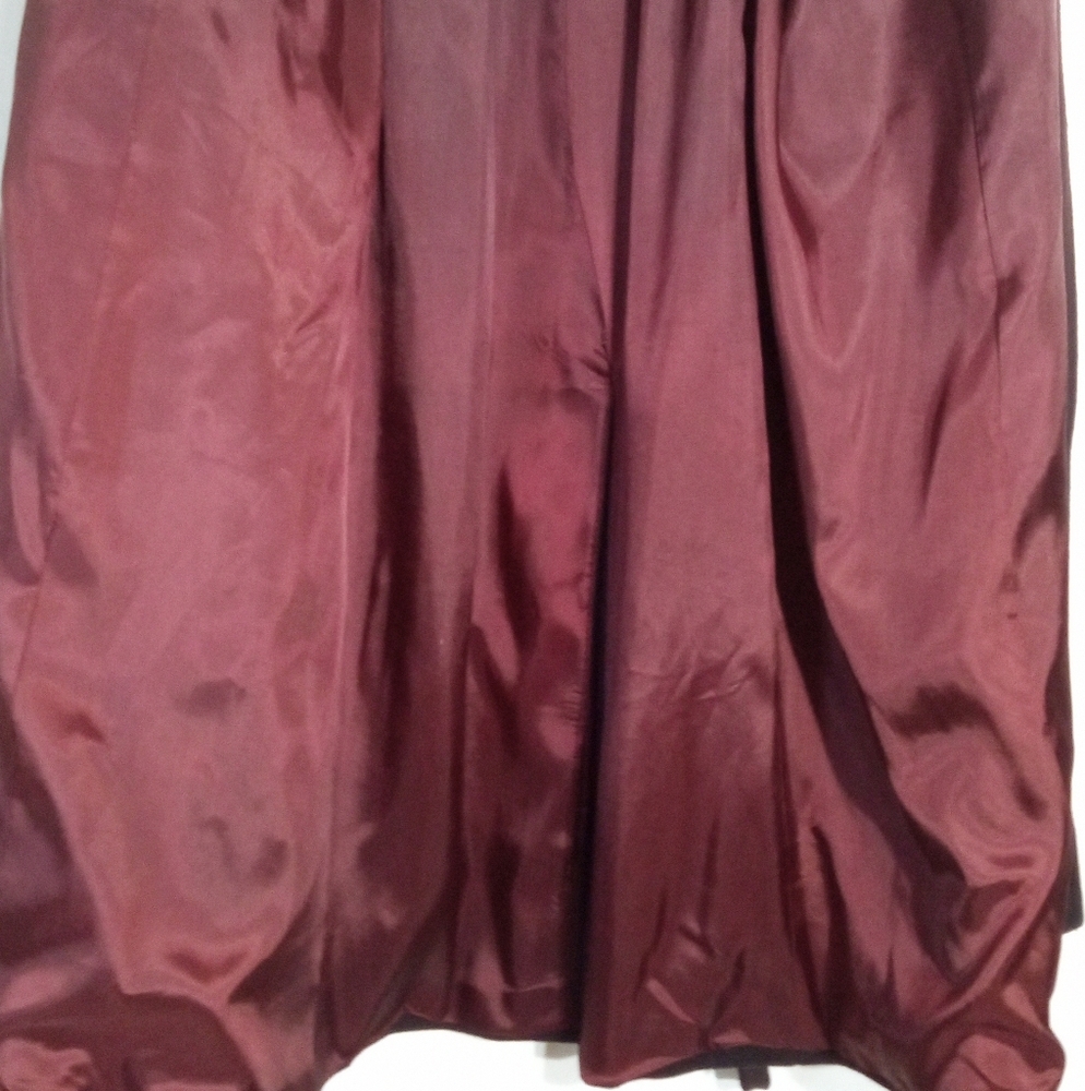 Midnight Velvet Vintage longline wool dress coat with fur trim women's size 14 - Picture 12 of 14